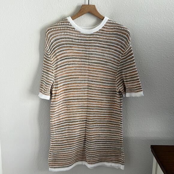 Zara Dresses & Skirts - Zara Structure Textured Knit Dress Neutral Y2K USA Small/Medium